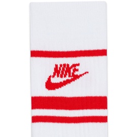 Nike Sportswear Everyday Essential Crew 3er Pack weiß/university red/university red 34-38