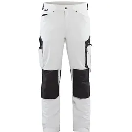 Blåkläder Blaklader 108916451098D124 4-Wege Stretch Malerhose Weiß/Dunkelgrau, Größe D124
