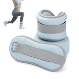 1 Paar Gewichtsmanschetten, Verstellbare Gewichte für Beine und Arme, 0.75kg Handgelenk Gewichte, Knöchelgewicht für Frauen Männer Gym, Yoga, Tanz, Aerobic (blau 1)