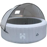 Home Deluxe - Outdoor Whirlpool Sonnendach AQUASUN - für SPLASH und Drop -125 x 185 x 140 cm, Farbe: Grau