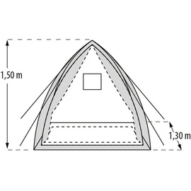 PERGART Hawaii M Ø 1,30 x 1,50 m weiß