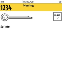 Industrial Quality Supplies ISO 1234 Splinte Messing 3,2 x