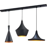 Bamyum 3x Hängelampe Modern Schwarz Pendelleuchte