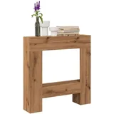 Kaminumrandung Artisan-Eiche 81x18x82 cm Holzwerkstoff