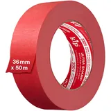 KIP MASKING-TEC Feinkrepp Ultra Sharp - Kreppband 36 mm x 50 m - Klebeband für Innen- & Außenbereich - Perfekte Farbkanten - Ausgewogene Klebkraft