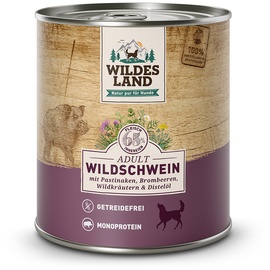 Wildes Land | Wildschwein mit Pastinake, Brombeeren, Wildkräutern und Distelöl | Classic Adult | x 800 g