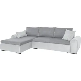 Home Affaire Ecksofa Win L-Form, wahlweise mit Bettfunktion und Bettkasten, grau