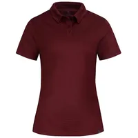 Tom Fyfe Poloshirt TOM FYFE Merino Poloshirt Damen Slim Fit Burgundy / XS rot XS