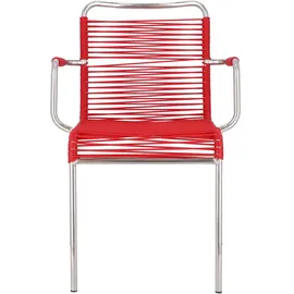 Fiam Mya Spaghetti Stapelsessel 57 x 52 x 85 cm rot