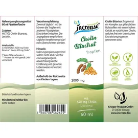 increase naturally Liposomale Cholin Bitartrat Tropfen 180 ml
