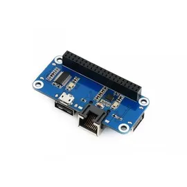 Waveshare Ethernet / USB HUB HAT für Raspberry Pi Zero, 1x RJ45 3x USB