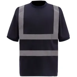 YOKO Two Band & Brace Hi Vis T-Shirt - navy - XXL