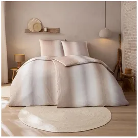 Estella Mako Interlock Jersey Bettwäsche Caspian leinen 135x200 cm + 80x80 cm