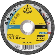 KLINGSPOR A 60 TZ Trennscheibe X-Lock 125 mm 25 St.