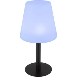 GLOBO Solarleuchte Metall Ø15 cm 8x RGBW LED inkl. IP44 schwarz matt