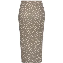 vivance by lascana Jerseyrock Damen Bedruckt Braun/Creme 40