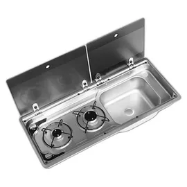 Dometic MO9722R Kocher-Spülenkombination Silber