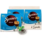 Senseo® Pads Decaf - Kaffee Entkoffeiniert RA-zertifiziert - 5 Packungen x 16 Kaffeepads