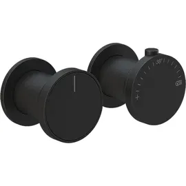 GESSI Origini Duschthermostat für 2 Verbraucher Schwarz Matt 66134299