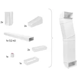 AEG M2CKCF01C Umluft-Installations-Kit bestehend aus 2 Rohrbogen (902 986 614)