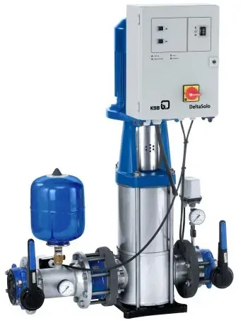 KSB Druckerhöhung DeltaSolo D 1/0608 B mit 1 Pumpe Movitec V 06/08 B, 2,2 KW