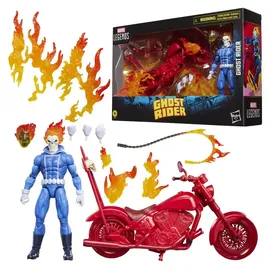 Hasbro Ghost Rider Marvel Legends Actionfigur Johnny Blaze mit Motorrad 15 cm
