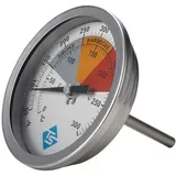 BBQ Smoker Thermometer Analoge Temperaturanzeige Für Holzkohlegrill Grill Smoker Analoger Bimetall Haubendeckel TempGauge Grill Thermometer Messgerät Für Smoker