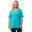 Shirt in tiefes aqua 50-52