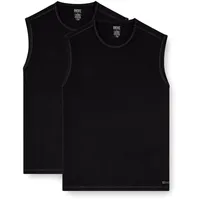Diesel Herren Tank Tops, 2er Pack - TOM-UTL, Baumwolle, einfarbig Schwarz L