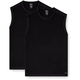 Diesel Herren Tank Tops, 2er Pack - TOM-UTL, Baumwolle, einfarbig Schwarz L