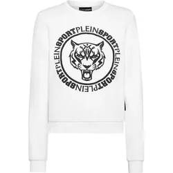PLEIN SPORT Damen Sweatshirt Sweatshirt, Wei?, S