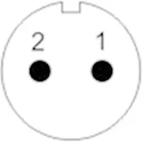 Weipu SF1211/S2 I Rundstecker Kupplung, gerade Gesamtpolzahl: 2 Serie