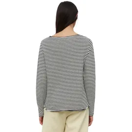 Marc O'Polo Damen, B41243952493 Longsleeve Aus Bio-Baumwolle, Langarmshirt Mit Rundhalsausschnitt, Softes Damenshirt Lässigem Look, blau XL, EU