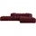 altdecor Ecksofa Ottomane Rechts OLEA-L2 - 289x176x71 cm bordeaux