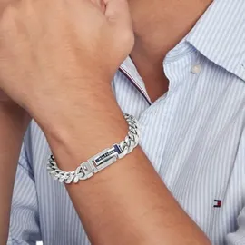 Tommy Hilfiger Herren Armband Edelstahl Silber 2790433 Größe 99