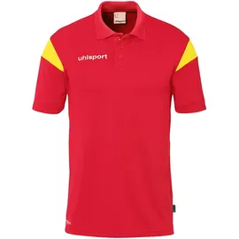 Uhlsport Squad 27 Poloshirt Herren rot/limonengelb 5XL