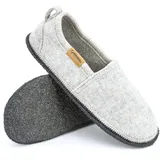 Gottstein Homely Alpaka-Woll-Slipper Grau 41