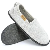 Gottstein Homely Alpaka-Woll-Slipper Grau 41