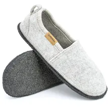 Gottstein Homely Alpaka-Woll-Slipper Grau 41