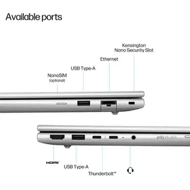 HP Elitebook 6 G1i 16'' Intel Core Ultra 7 155H 32 GB RAM 1 TB SSD Win11 Pro Silber