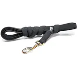 Julius-K9 C&G - Super-grip leash black/grey 20mm/3.0m with handle