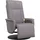 vidaXL Massagesessel mit Fußteil Kunstleder 90 x 105 x 90 cm Grau drehbar