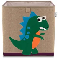 Lifeney Aufbewahrungsbox Dino dunkel, 33 x 33 x 33