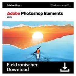 Adobe Photoshop Elements 2025, Windows & macOS, Download