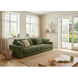 Jockenhöfer Big-Sofa JOCKENHÖFER GRUPPE "Space XL, B: 284 cm", grün 426, 03, B:284cm T:113cm, Korpus: 100% Polyester;Kissen: 100% Polyester, Sofas, Big-Sofa, Mega-Sofa mit Bettkasten & 4 Zierkissen