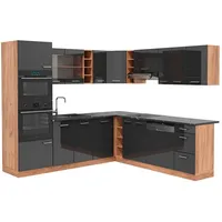Vicco Winkelküche R-Line L-Form 237 cm braun