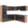Vicco Winkelküche R-Line L-Form 237 cm braun