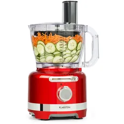 Luca Multifunktionsmixer 1000 W 3 L stufenlose Geschwindigkeit 6 Modi Rot Klarstein