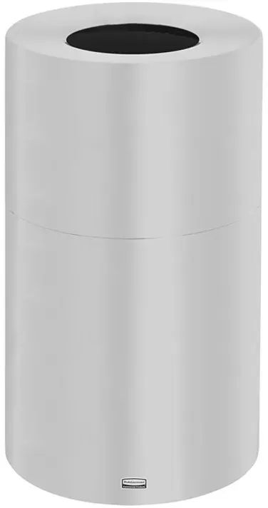Rubbermaid Atrium Aluminium Abfallbehälter 132 Liter Aluminium