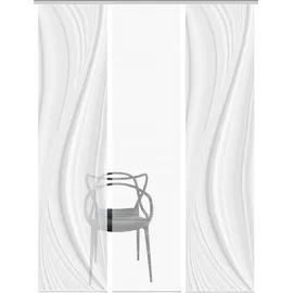 VISION S Schiebegardine VISION S "LAURINA 3er SET" Gr. 1, grau, B:60cm H:260cm, Polyester, Gardinen, Schiebevorhang Digidruck 3er Set LAURINA